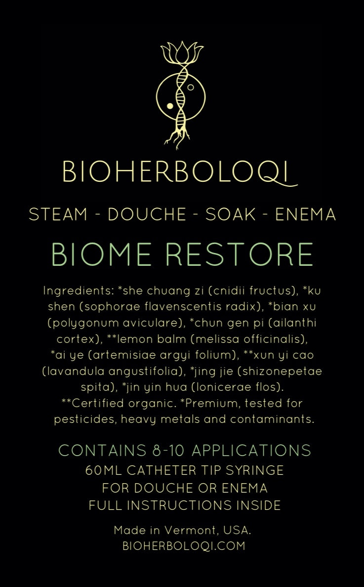 Steam douche soak enema kit BIOME RESTORE