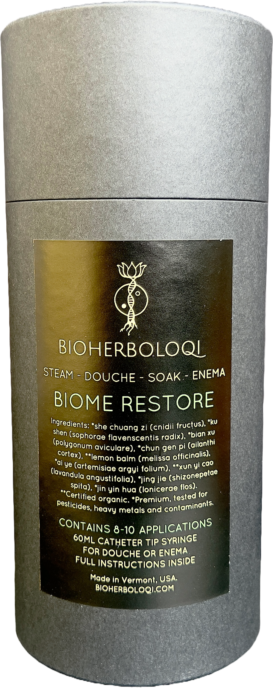 Steam douche soak enema kit BIOME RESTORE